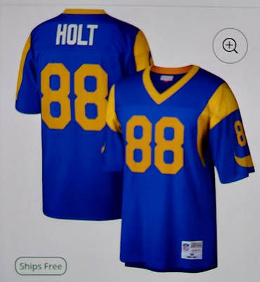 Men Los Angeles Rams 88 Holt blue Nike Limited NFL 2025 Jersey